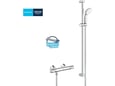 GROHE tuš set Precision Flow QuickFix THM 900, s termostatsko armaturo, krom, stenska montaža, 34842000