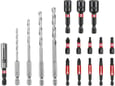 Einhell Set impaktor bitova 25-50mm i nasadni ključevi burgije S-Case 18 kom