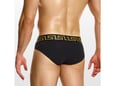 Modus Vivendi slip klasični s grčkim ornamentom na pojasu muški crna - XL