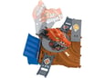 Mattel Hot Wheels Arena Smashers Tigar - Ajkula