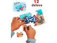 Grat Društvena igra od drveta za decu set slagalica-Puzzle Mašine na gradilištu