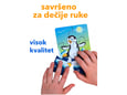 Grat Društvena igra od drveta za decu set slagalica-Puzzle Arktičke Životinje