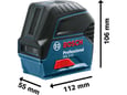 Bosch Linijski laser GCL 2-15 + RM1 0601066E02
