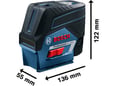 Bosch Kombinovani laser GCL 2-50C + RM2 + 12VLi ba 0601066G03