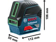 Bosch Linijski laser GCL2-15G + RM1 0601066J00