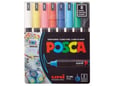Uni Set PC-1MR Posca 0.7mm 8 kom pastelne boje plastic free
