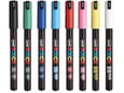 Uni Set PC-1MR Posca 0.7mm 8 kom pastelne boje plastic free