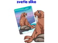 Grat Društvena igra od drveta za decu set slagalica-Puzzle Arktičke Životinje