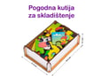 Grat Društvena igra od drveta za decu set slagalica-Puzzle Životinje na farmi