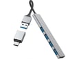Hama USB Hub 4 porta, USB 3.2, 5 Gbit/s+ USB-C adapter ultra tanak