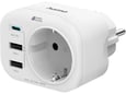 Hama Strujni adapter 1xUSB-C, 2x USB-A 1x uzemlj. 20W PD