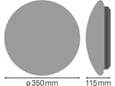Ledvance LED Plafonjera senzor pokreta 35cm 18W 4000K IP44