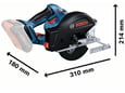 Bosch Akumulatorska kružna testera GKM 18V-50 + Kofer 06016B8001