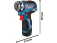 Bosch Akumulatorska bušilica-odvrtač GSR 12V-35 FC 06019H3008