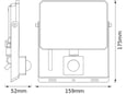 Ledvance Osram FL reflektor LUX senzor 30W 3000K IP65