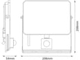 Ledvance Osram FL reflektor LUX senzor 50W 3000K IP65