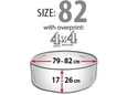 Kegel Blazusiak Navlaka za rezervni točak za džipove 79-82/17-26cm sa štampom 4x4