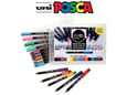 Uni Set PC-1MR Posca 0.7mm 16 kom osnovne+metalic boje