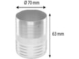Carmotion Metalni nastavak creva Fi70mm