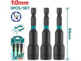 Total alati Set udarnih magnetnih usadnih nastavaka HEX 10mm, dužina 65mm