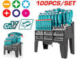 Total alati Set šrafcigera 100-delni