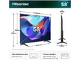 Hisense Televizor 58A6S 58" LED 4K HD Smart TV