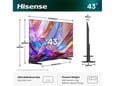 Hisense Televizor 43E7S 43" 110cm QLED