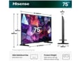 Hisense Televizor 75E7S PRO 75" Hi-QLED 4K Ultra HD VIDAA Smart 144Hz Game Mode
