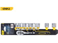 Deli Set nasadnika sa račnom 1/4" 12kom EDL0012T