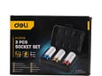 Deli Set nasadnika 1/2" 17–21mm 3kom EDL2003Q