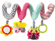 Infantino Tvister igračka za kolica i autosedište Ladybug&Bee Rose
