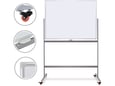 Offishop Bela tabla magnetna viseća sa postoljem lux 60x90 OF338