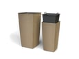Gardino Saksija Melrose woody 25x25x46.5cm