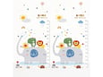 BBO Podloga za igru CC6603 Elephant Baby Animals 180x200x1cm