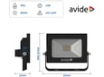 Avide Reflektor Slim LED SMD 800lm 4K IP65 10W
