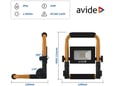 Avide Reflektor na postolju Slim LED SMD 2000lm 4K IP65 20W