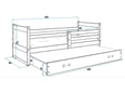 Baloo Krevet za dve osobe Bonny Pine 190x80cm