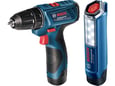 Bosch Kombinovani komplet: GSR 120-LI + GLI 12V-300 + 2 x GBA 12V 2.0Ah + GAL 1210 CV u koferu za nošenje 06019G8004