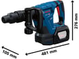 Bosch Aku elektro-pneumatski čekić za štemovanje GSH 18V-5 - 0611918200