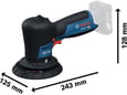 Bosch Aku ugaona brusilica za poliranje GPX 12V-125 06019L4100