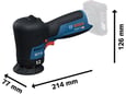 Bosch Aku ugaona brusilica za poliranje GPX 12V-77 06019L4000