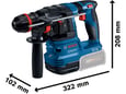 Bosch Akumulatorska hamer bušilica GBH 18V-22 X - 0611924102