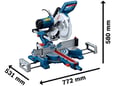 Bosch Kombinovana kružna testera GCM 254 D 0601B53000