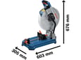 Bosch Akumulatorski testera za sečenje metala GCD 18V-355 - 0601B59000