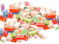 Eco Toys Drvene kocke sa šarama 100kom