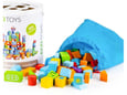 Eco Toys Edukativne drvene kocke City 100kom