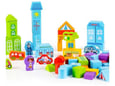 Eco Toys Edukativne drvene kocke City 100kom