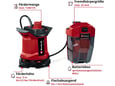 Einhell Akumulatorska pumpa za prljavu vodu GE-DP 18/25 LL Li-Solo