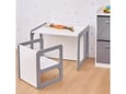 Kinder Home Dečiji sto i stolica Montesori drveni set 3u1