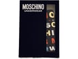 Moschino Underwear Muške crne brif gaće sa printom